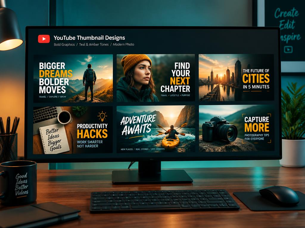 YouTube Thumbnail Design — 5-Pack